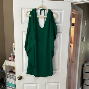 Trina Turk Vibrant Green Backless Dress